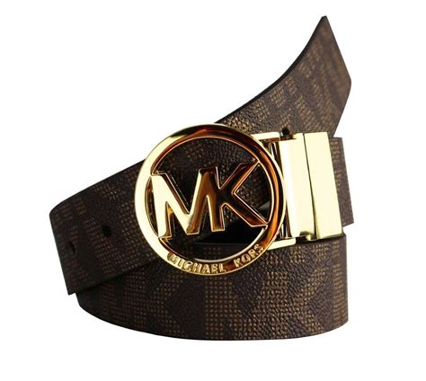 michael kors wendegürtel 551342|Michael Kors Women's Reversible MK Logo Belt Brown/black .